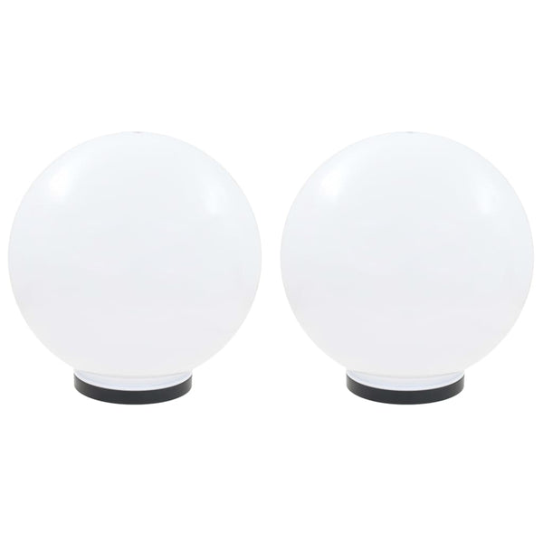LED Gartenleuchten Kugel 40cm 2er Set