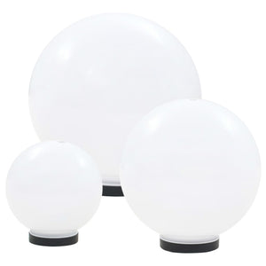 LED Gartenleuchten Set Kugelförmig 3-tlg.