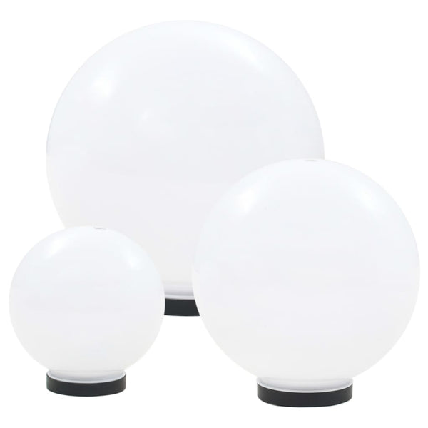 LED Gartenleuchten Set Kugelförmig 3-tlg.