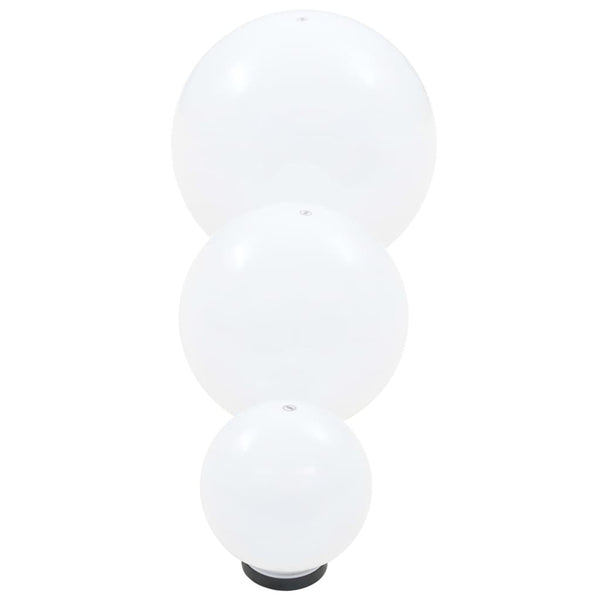 LED Gartenleuchten Set Kugelförmig 3-tlg.
