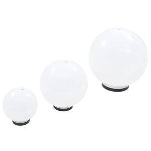 LED Gartenleuchten Set Kugelförmig 3-tlg.