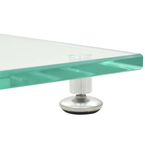 Lautsprecherständer Säulen Design Silber 2er Set