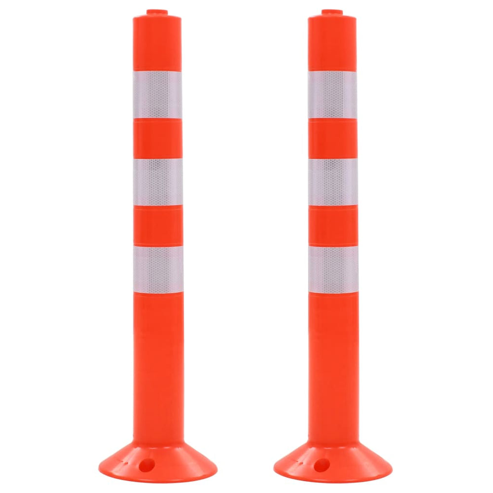 Verkehrspoller 2 Stk. Kunststoff 75 cm