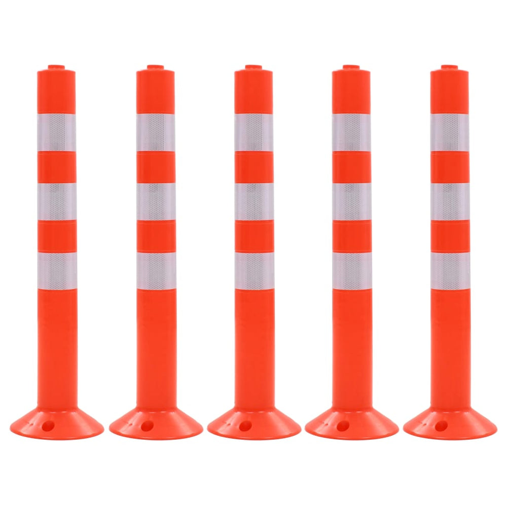 Verkehrspoller 5 Stk. Kunststoff 75 cm