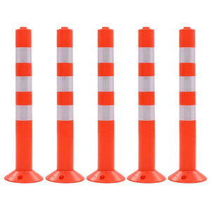Verkehrspoller 5 Stk. Kunststoff 75 cm