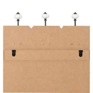 Wandgarderobe mit 6 Haken 120 x 40 cm "HOME IS"