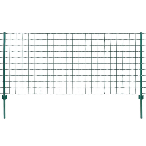Metallzaun Stahl 20 x 1,2 m Grün