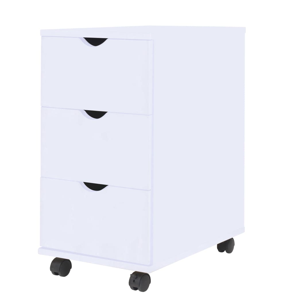 vidaXL Meuble de classement à tiroirs 33x45x60 cm Blanc