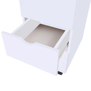 vidaXL Meuble de classement à tiroirs 33x45x60 cm Blanc