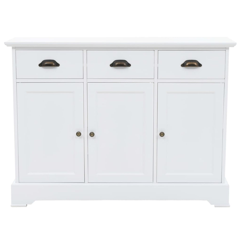 vidaXL Sideboard with 3 Doors MDF and Pine Wood 105x35x77.5 cm