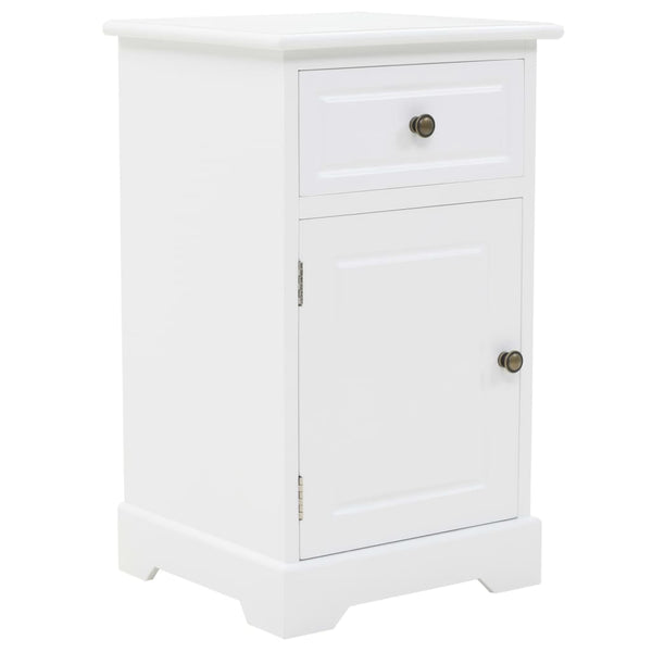 Nachtschrank MDF und Kiefernholz 35x32x59 cm