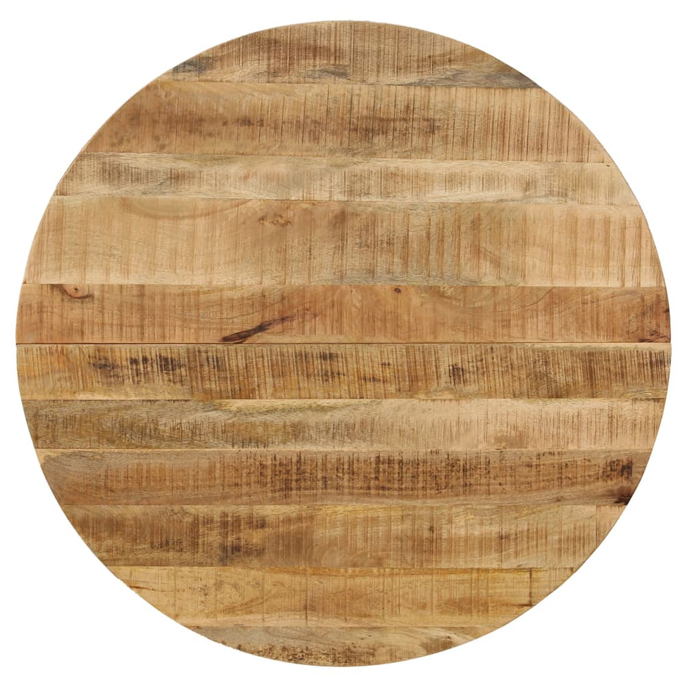 Esstisch Raues Massives Mangoholz und Stahl 120x77 cm