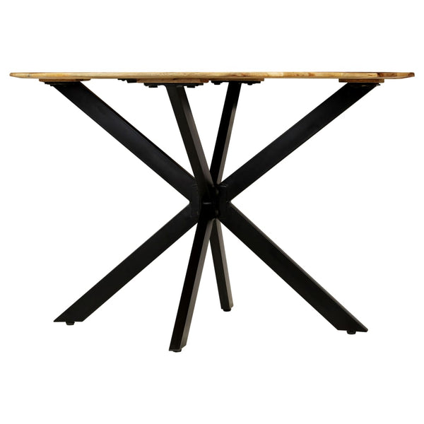 Esstisch Raues Massives Mangoholz und Stahl 120x77 cm