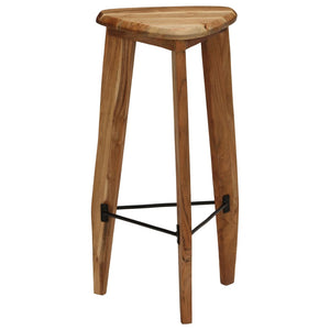 vidaXL Tabourets de bar 2 pcs Bois d'acacia massif