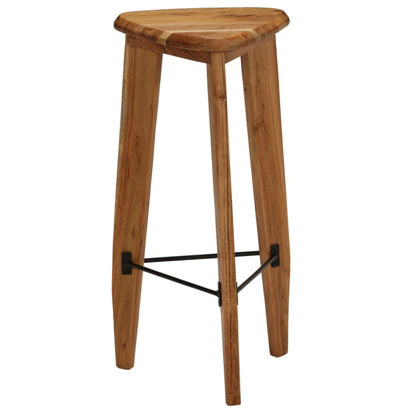 vidaXL Tabourets de bar 2 pcs Bois d'acacia massif