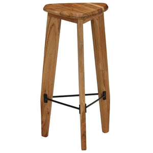 vidaXL Tabourets de bar 2 pcs Bois d'acacia massif