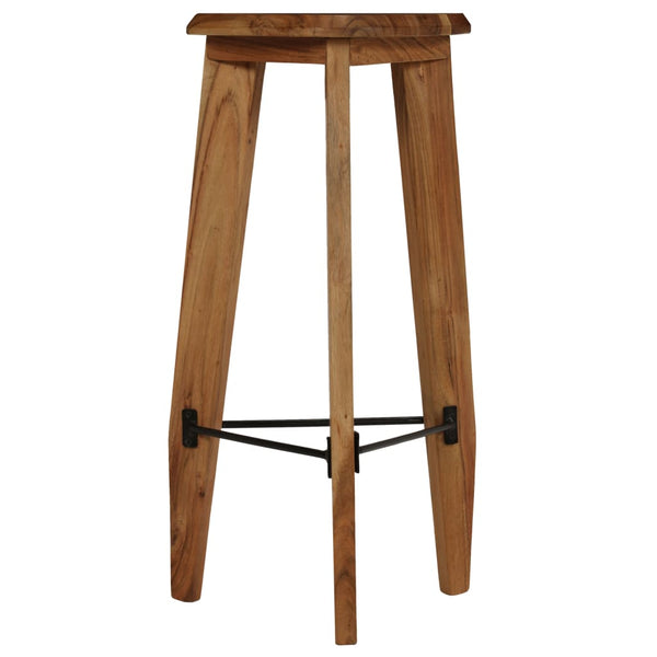 vidaXL Tabourets de bar 2 pcs Bois d'acacia massif