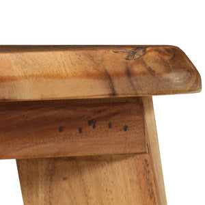 vidaXL Tabourets de bar 2 pcs Bois d'acacia massif
