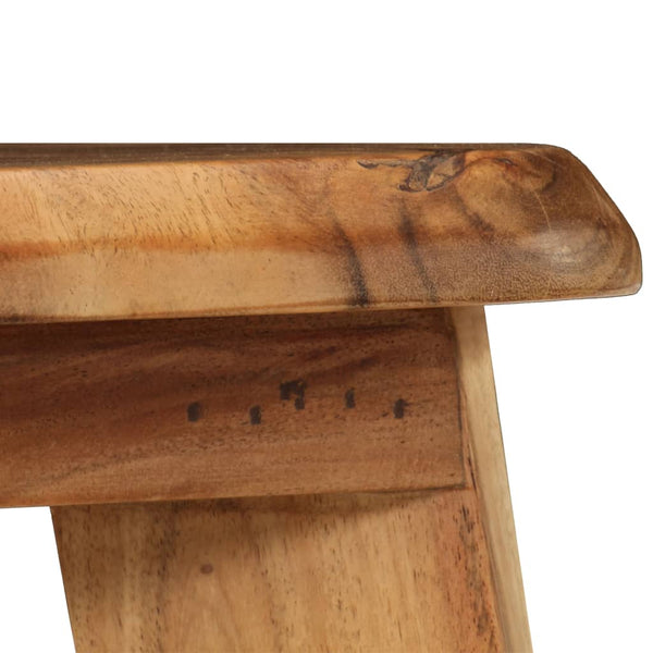 vidaXL Tabourets de bar 2 pcs Bois d'acacia massif