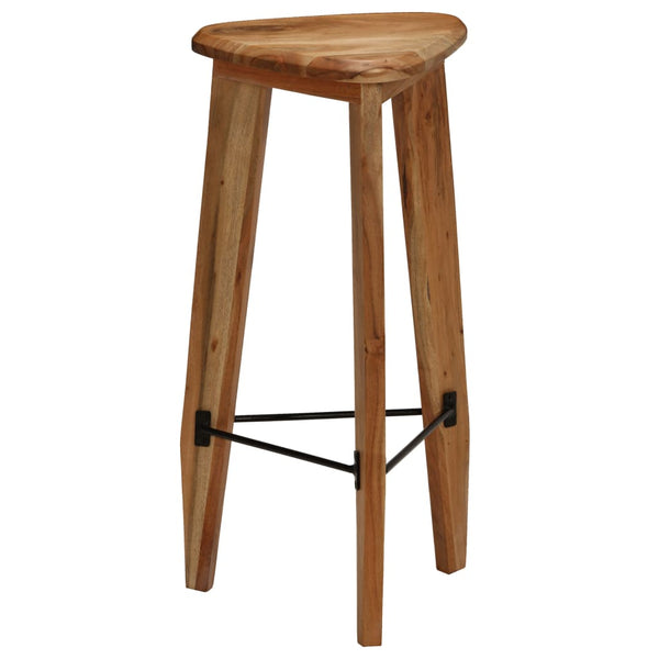 vidaXL Tabourets de bar 2 pcs Bois d'acacia massif