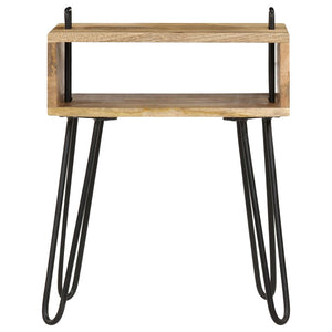 Nachttisch Massivholz Mango 40×34×47 cm