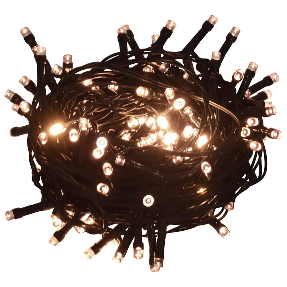 Lichterkette mit 400 LEDs 40 m 8 Lichteffekte Warmweiß