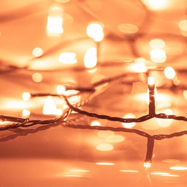 Lichterkette mit 400 LEDs 40 m 8 Lichteffekte Warmweiß