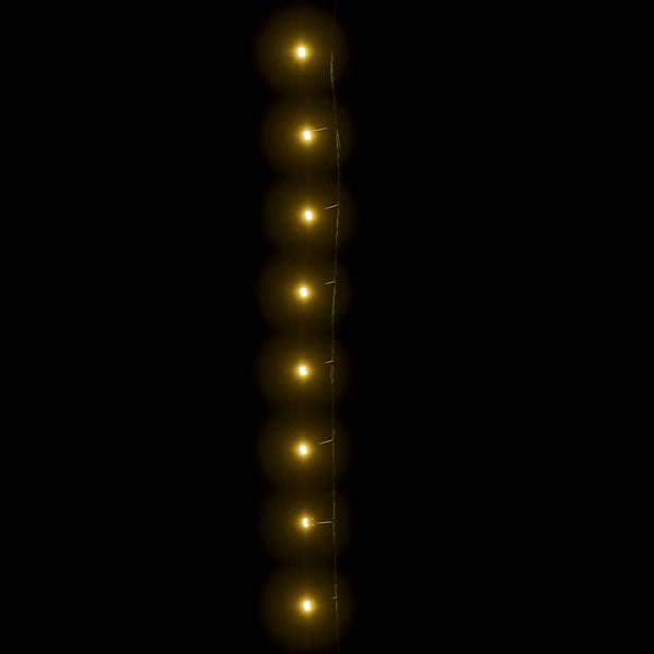 Lichterkette mit 600 LEDs 60 m 8 Lichteffekte IP44 Warmweiß