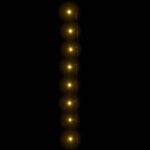 Lichterkette mit 1000 LEDs 100 m 8 Lichteffekte IP44 Warmweiß