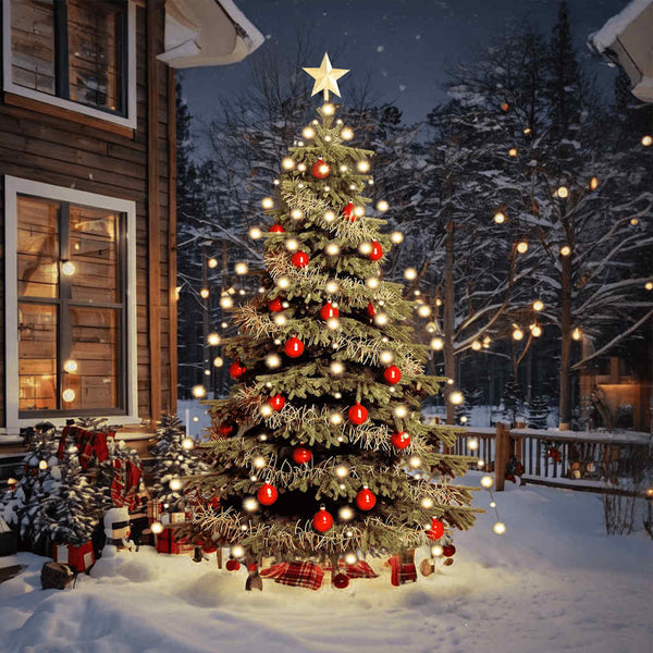 Weihnachtsbaum-Lichternetz mit 210 LEDs 210 cm