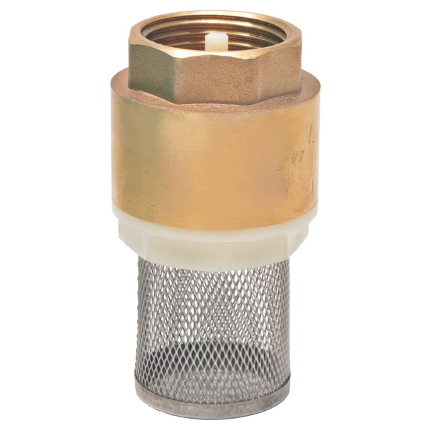 Saugschlauch mit Messing-Anschlüssen 4 m 25 mm Grün