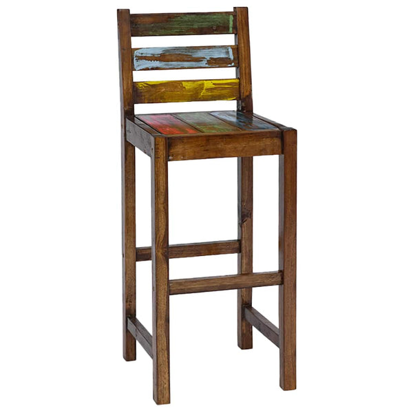 vidaXL Tabourets de bar 2 pcs. Bois de récupération