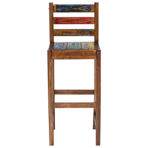 vidaXL Tabourets de bar 2 pcs. Bois de récupération