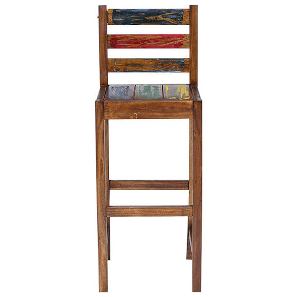 vidaXL Tabourets de bar 2 pcs. Bois de récupération