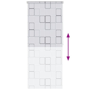 Duschrollo 80x240 cm Quadratmuster