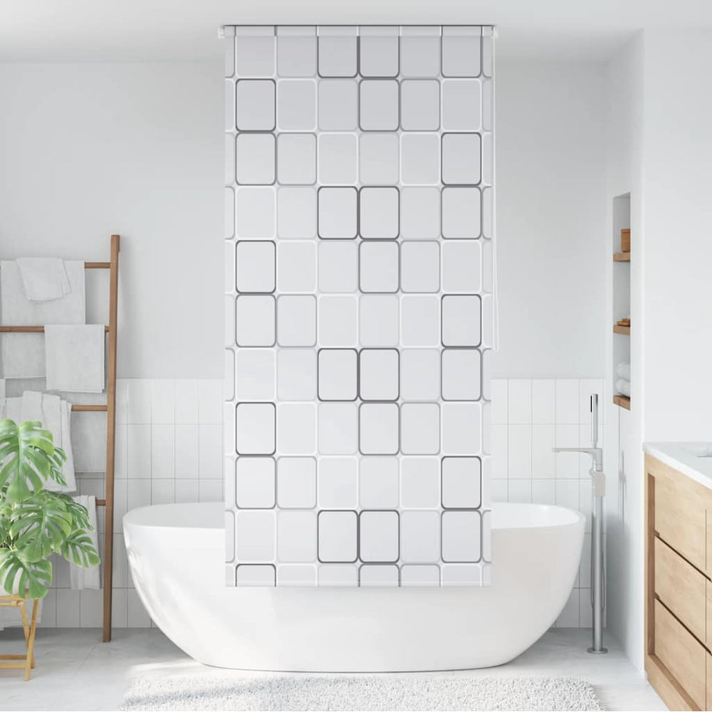 Duschrollo 100x240 cm Quadratmuster
