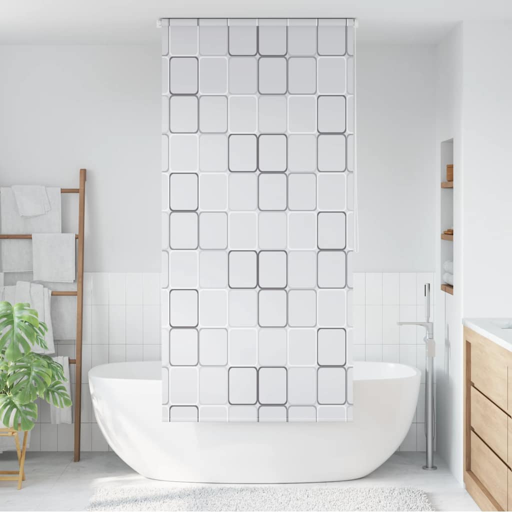 Duschrollo 100x240 cm Quadratmuster