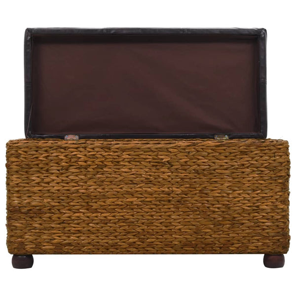 vidaXL Ensemble de 2 bancs en jonc de mer marron
