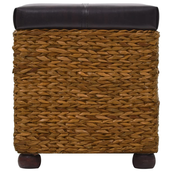 vidaXL Ensemble de 2 bancs en jonc de mer marron