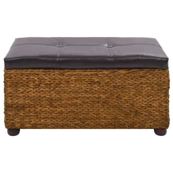 vidaXL Ensemble de 2 bancs en jonc de mer marron