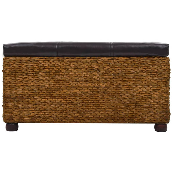 vidaXL Ensemble de 2 bancs en jonc de mer marron