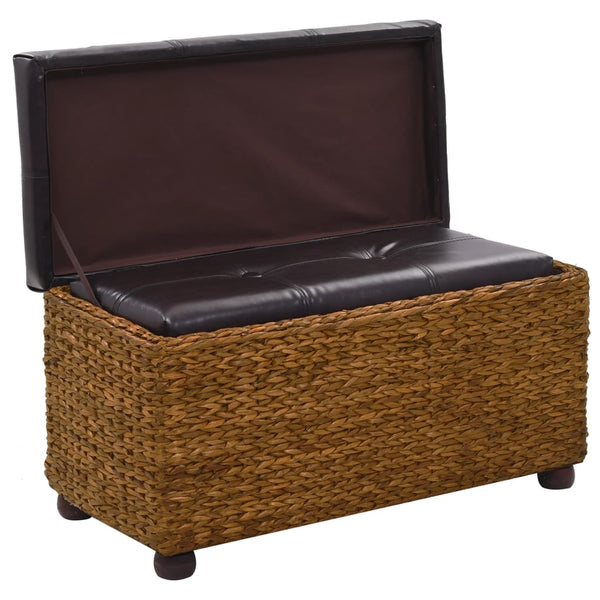vidaXL Ensemble de 2 bancs en jonc de mer marron