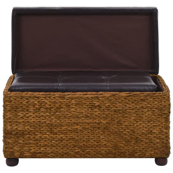 vidaXL Ensemble de 2 bancs en jonc de mer marron