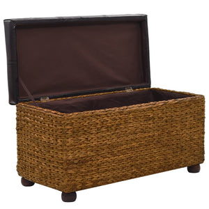 vidaXL Ensemble de 2 bancs en jonc de mer marron