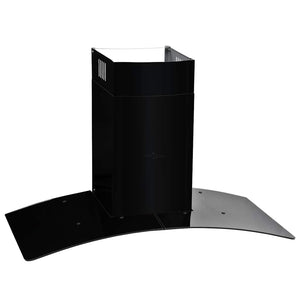 Wandmontage Dunstabzugshaube Edelstahl 90cm Schwarz