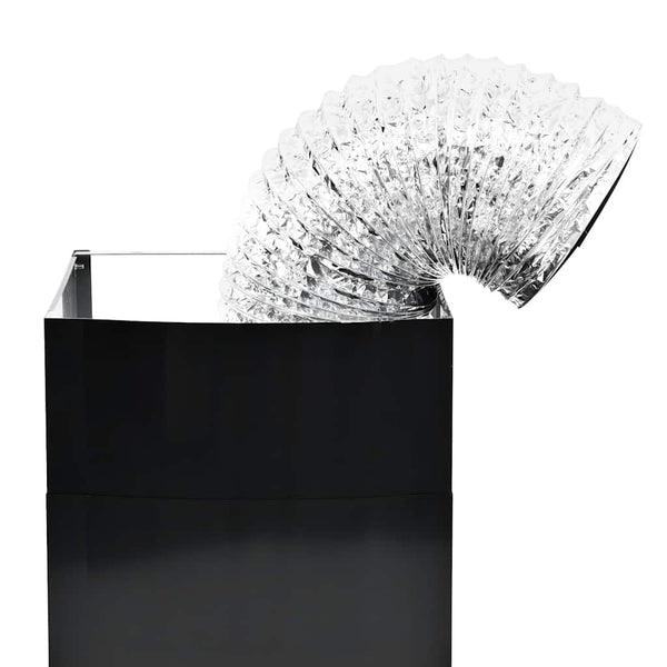 Wandmontage Dunstabzugshaube Edelstahl 90cm Schwarz