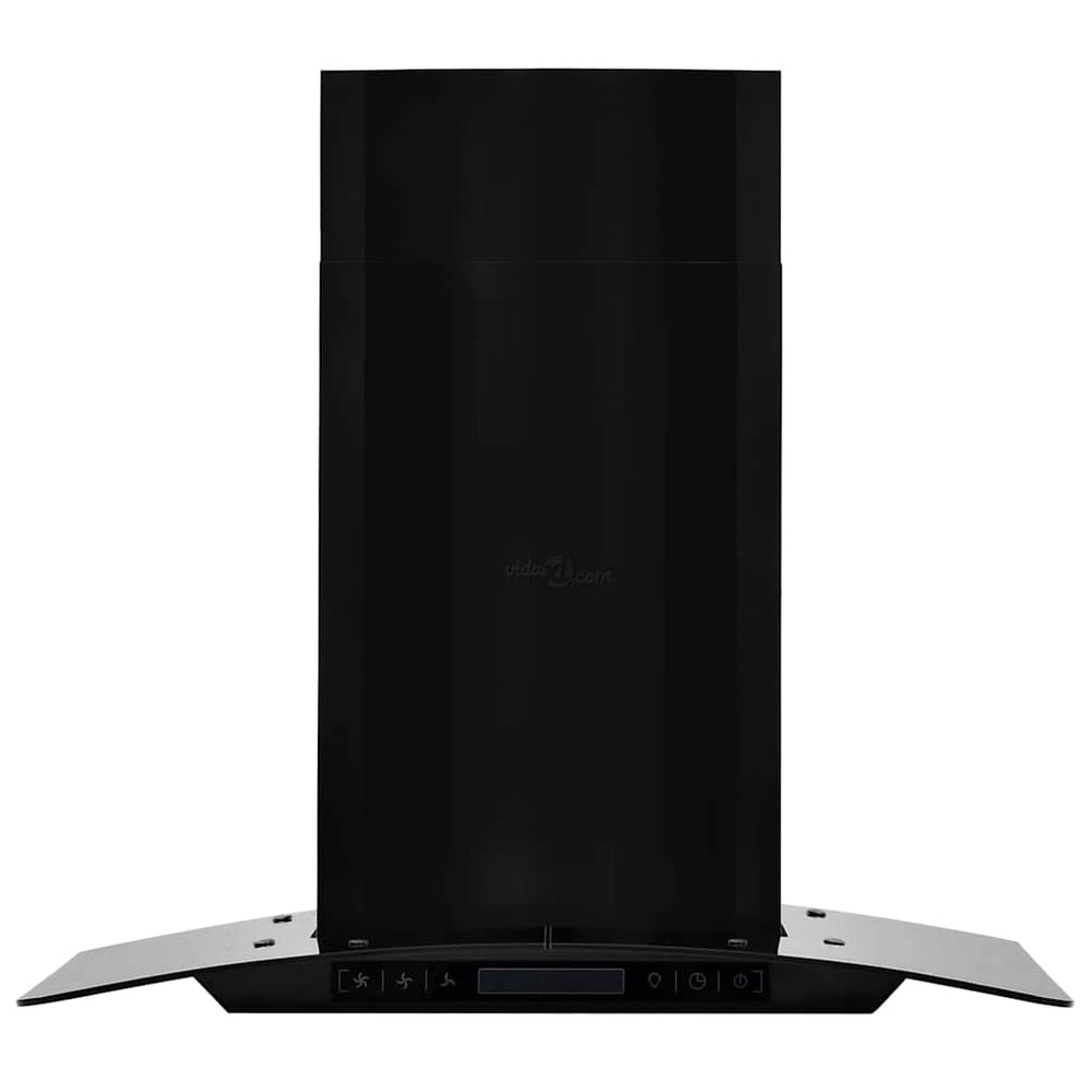 Wand-Dunstabzugshaube Schwarz 60cm 756m³/h
