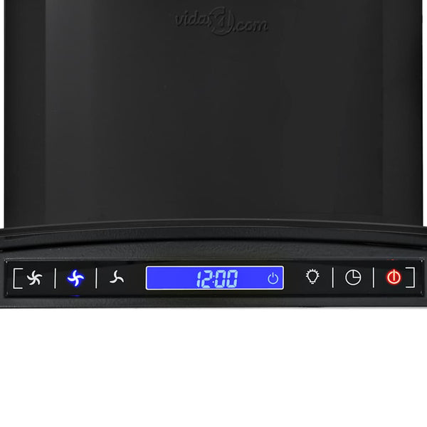 Wand-Dunstabzugshaube Schwarz 60cm 756m³/h