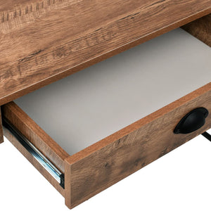 Schreibtisch mit Schublade 110 x 55 x 75 cm Eichenfarbe