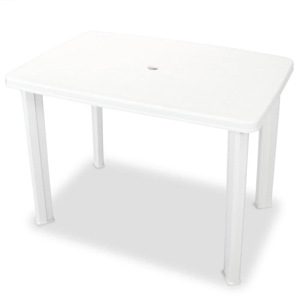 vidaXL Ensemble de bistro 3 pièces en plastique Blanc